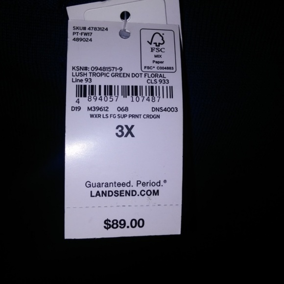 Lands End Cardigan Sweater - Picture 6 of 6